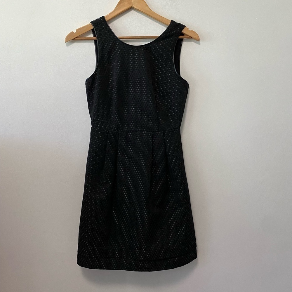 Madewell Black Gold Speck V Back Dress